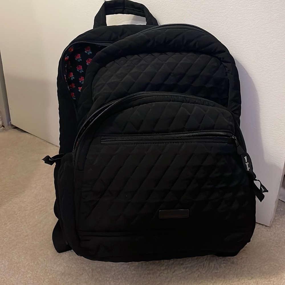 Vera Bradley Classic Black Backpack & Makeup Case